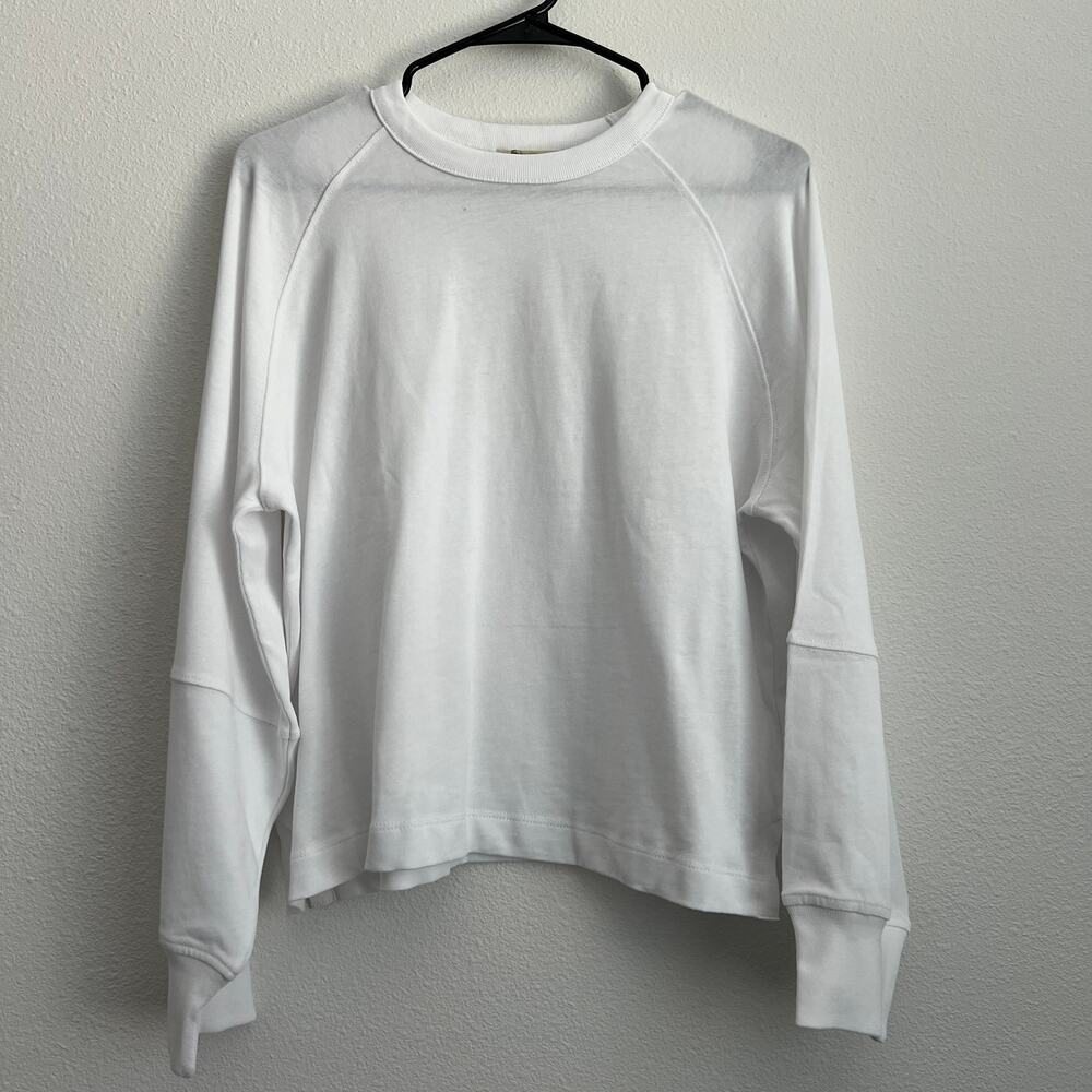 Madewell Relaxed Long Sleeve Raglan Tee Small White NT718